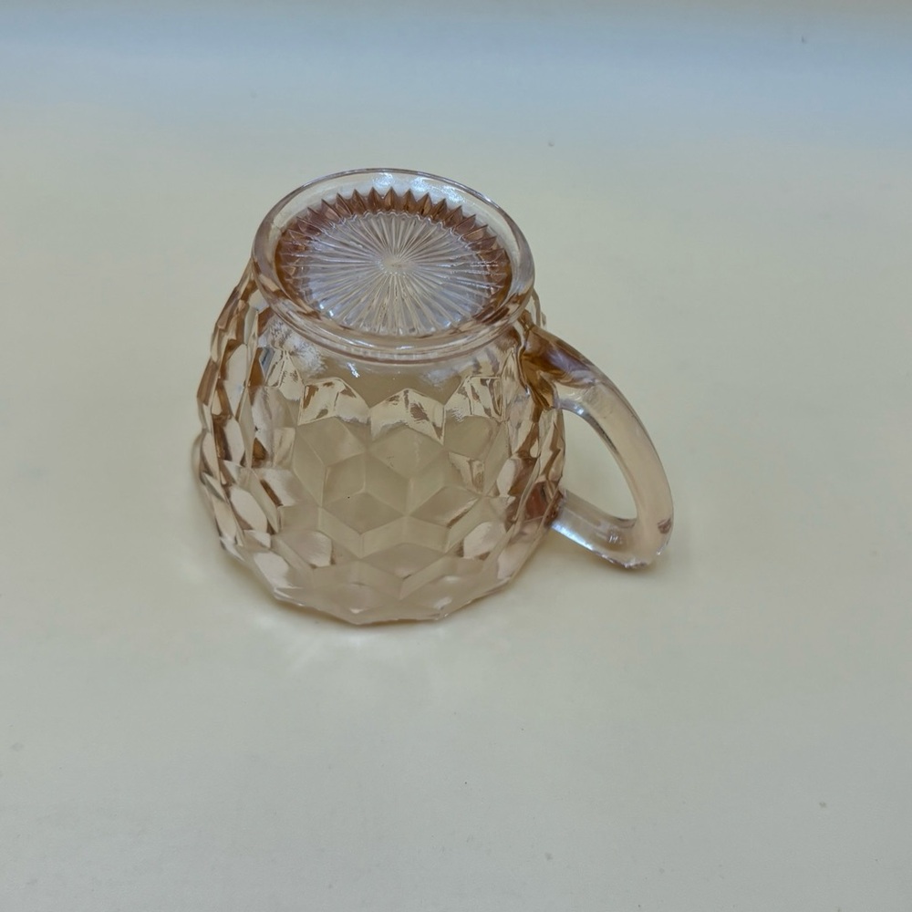 Vintage Jeannette cubist pink creamer - Picture 7 of 7